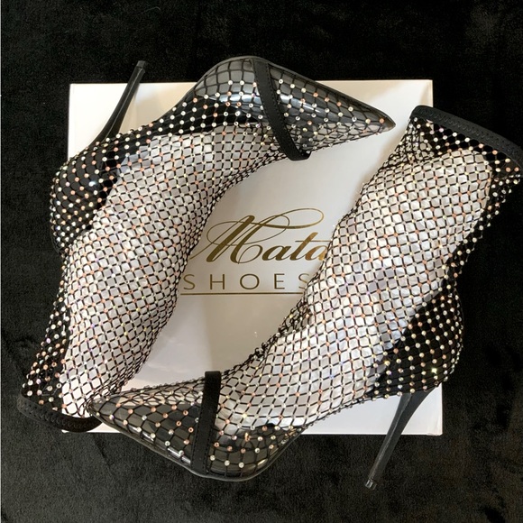 Cape Robbin Women’s Black Mesh Booties - Picture 1 of 11